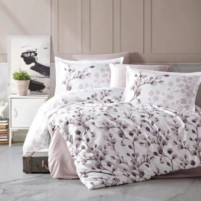 Pamuk Saten Çift Kişilik Nev Takımı Puha v2 Vizon