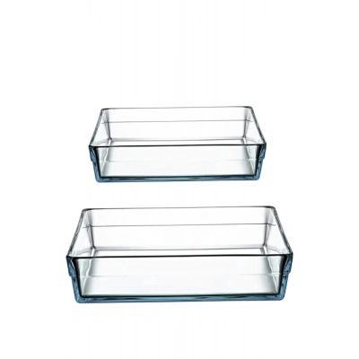 Paşabahçe 159129 Borcam Premium Kare Tepsi 2li Set