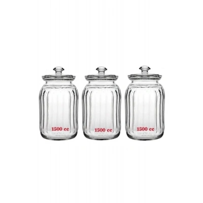 Paşabahçe Viva Cam Kavanoz 1500 Cc X 3 Adet ( 96394)