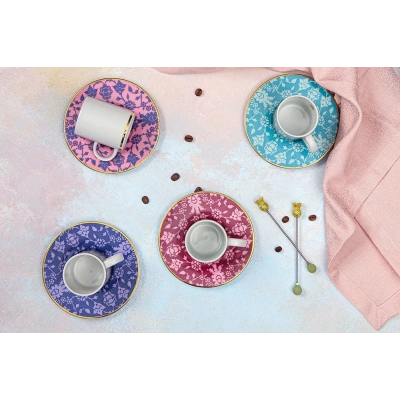 Porland Glamorous 4lü Kahve Takımı