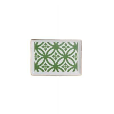 Porland Morocco Desen1 Yeşil Kahvaltı Tabağı 18cm