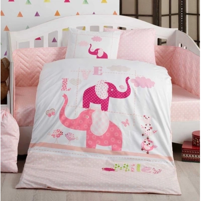 Pretty Pembe Poplin Bebek Nev Takımı