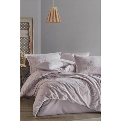 Saten Çift Kişilik Nev Takımı Silva V1 Taş