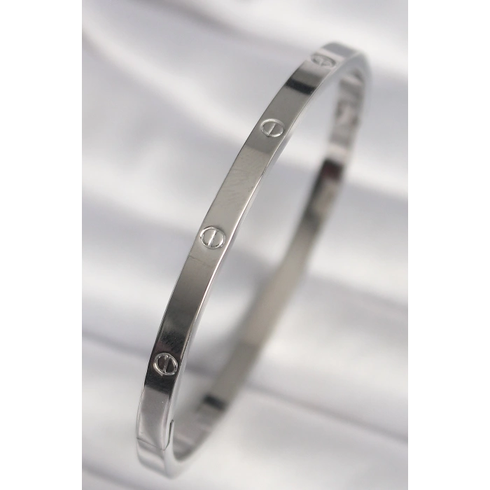 316L Çelik Gümüş Renk Model Kadın Bileklik - Lisinya