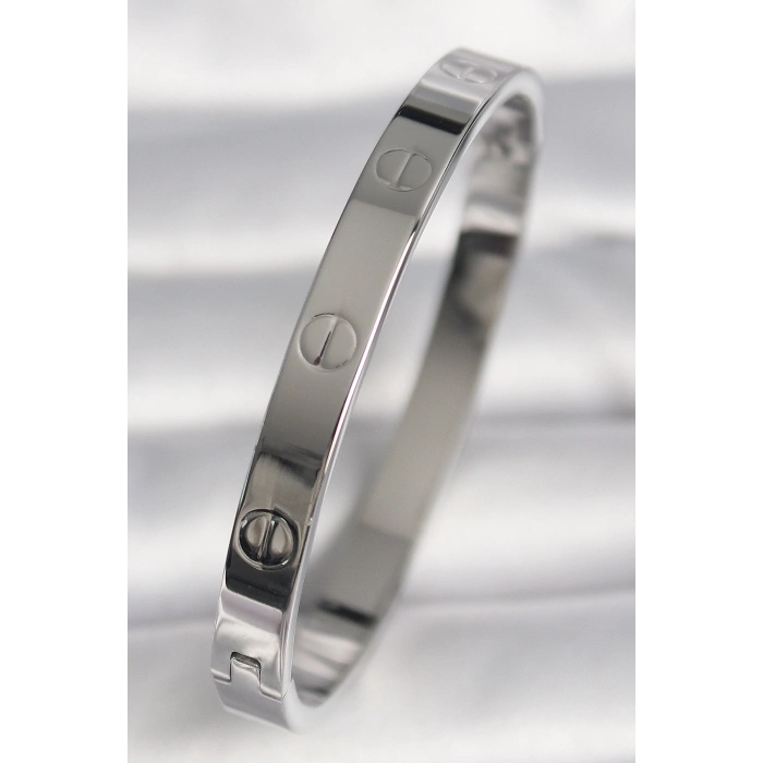 316L Çelik Gümüş Renk Model Baby Boy Kadın Bilezik - Lisinya