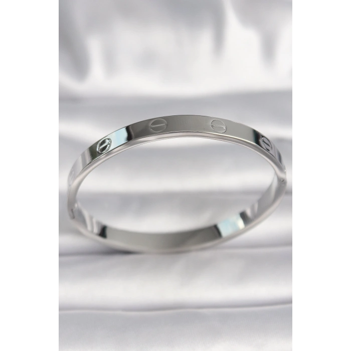 316L Çelik Gümüş Renk Model Baby Boy Kadın Bilezik - Lisinya