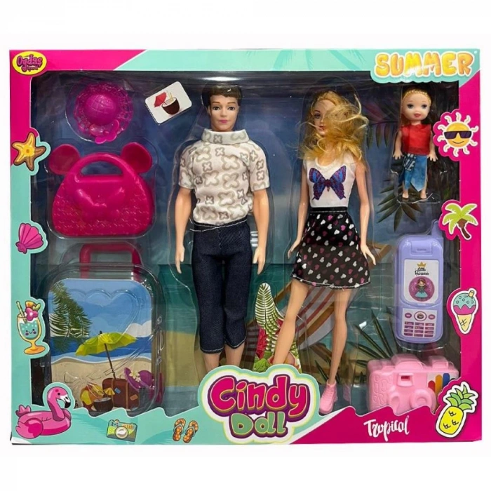 Anlily Aile Tatil Seti Cindy Doll - 02455 (Lisinya)