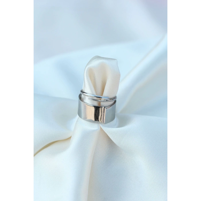 Ayarlamalı Şimşek Model Çift Yüzüğü - Lisinya