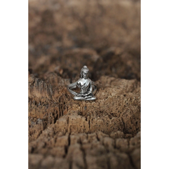 Ayarlanabilir Buda Tasarımlı Erkek Yüzük