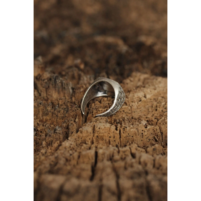 Ayarlanabilir Motifli Erkek Yüzük - Lisinya