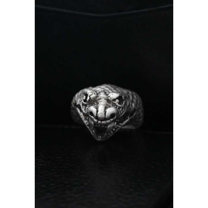 Ayarlanabilir Yılan Model Erkek Yüzük - Lisinya