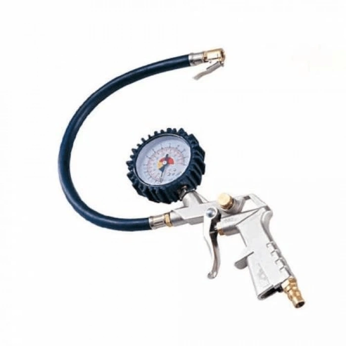 Basınç Göstergeli Lastik Şişirme Tabancası Hava Saatli ( Lisinya )