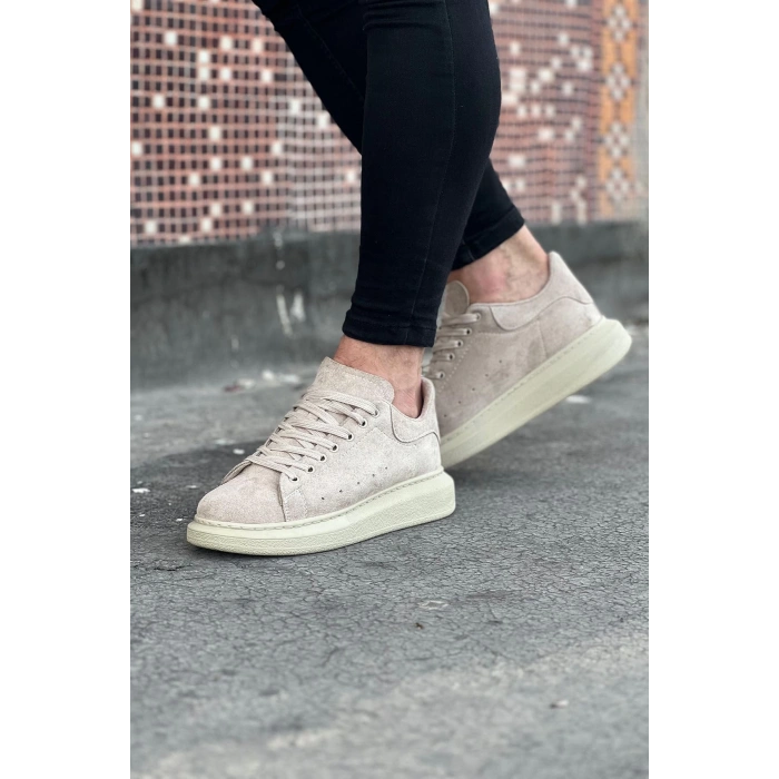 Bej Süet Günlük Erkek Casual Ayakkabı