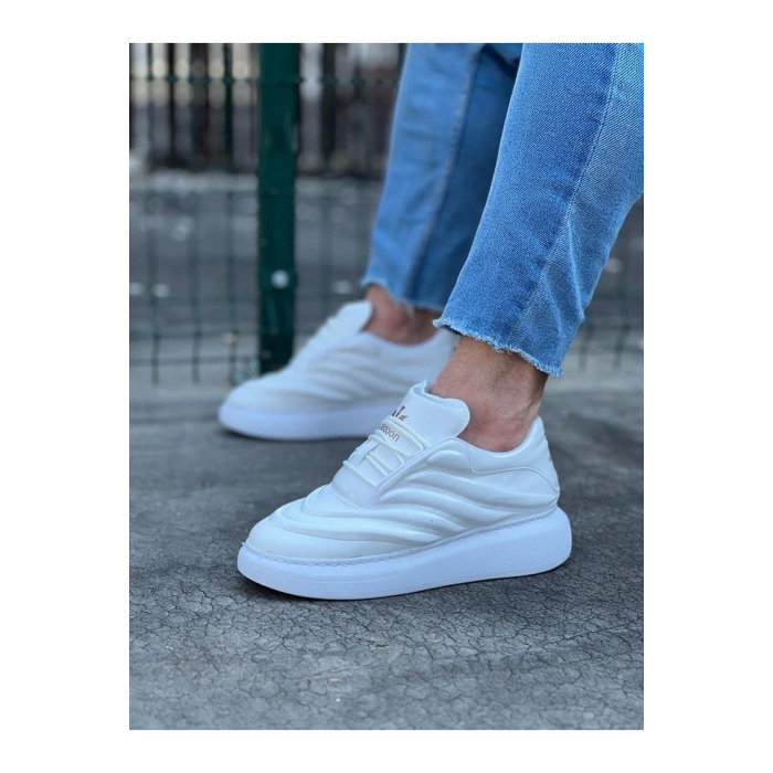 Beyaz Rugan Erkek Casual Ayakkabı