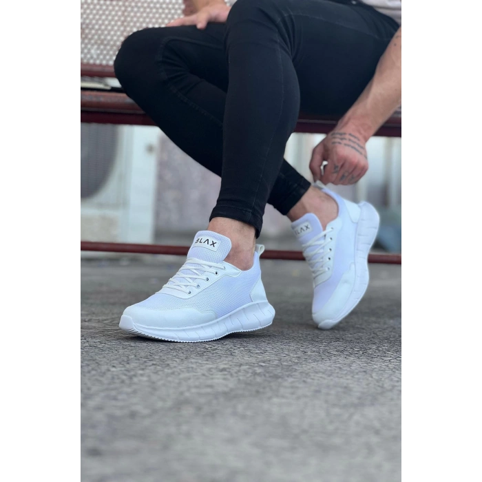 Beyaz Triko Erkek Spor Ayakkabı