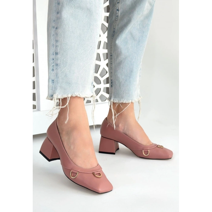 Cande Pudra Cilt Topuklu Ayakkabı - Lisinya