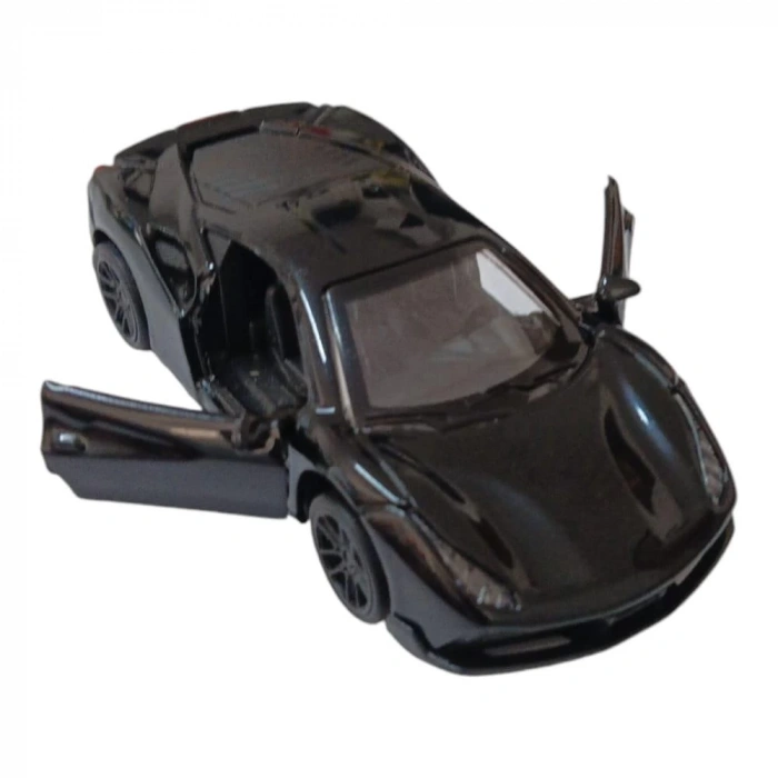 Çek Bırak Metal Araba - 4311B - Siyah (Lisinya)