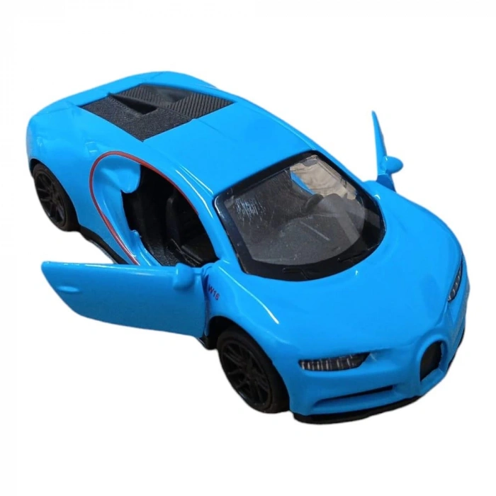 Çek Bırak Metal Araba - 4311F - Mavi (Lisinya)