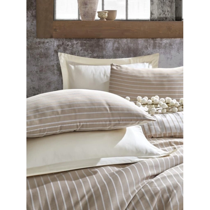 Çift Kişilik Bambu Saten Nev Takımı Vizon