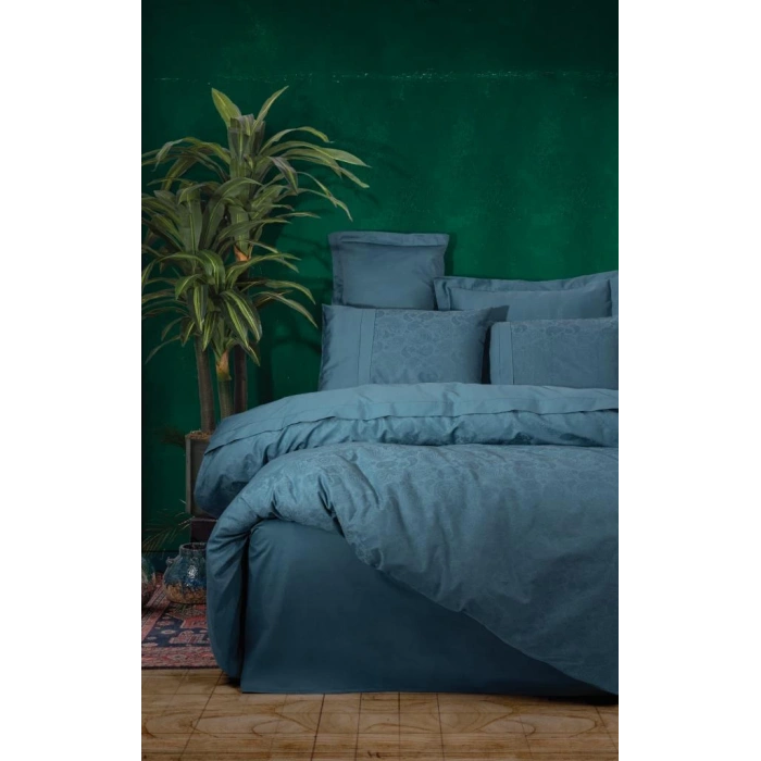 Çift Kişilik Jakarlı Saten Nev Takımı Sante Petrol