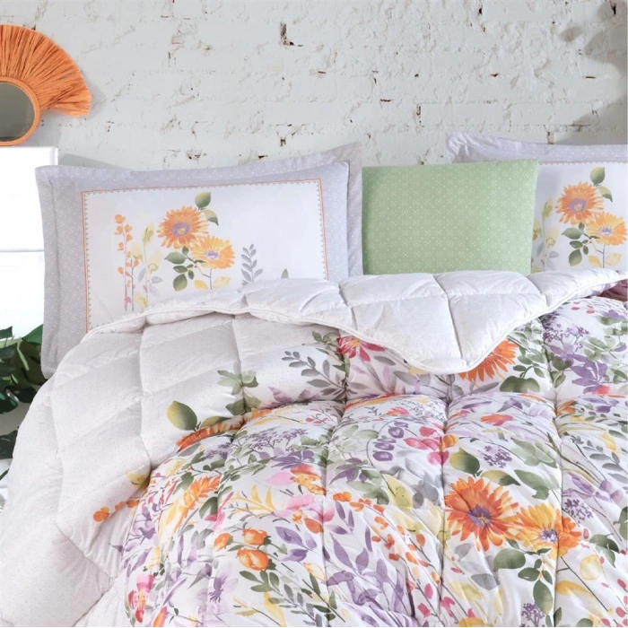 Çift Kişilik Ranforce Uyku Seti Galya V1 Yeşil