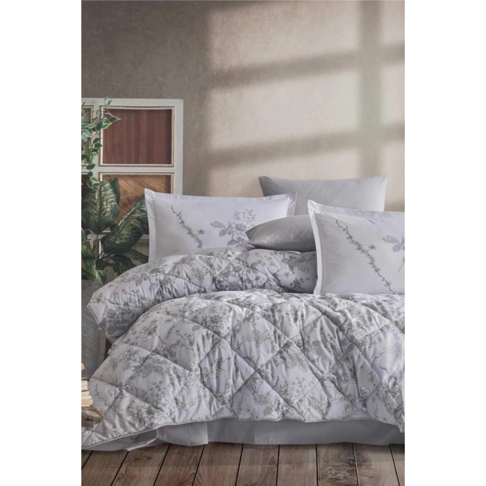 Çift Kişilik Ranforce Uyku Seti Messina V1 Gri