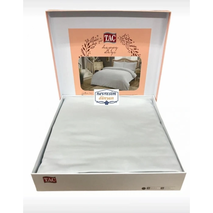 Çift Kişilik Saten Nev Takımı Basic Gri