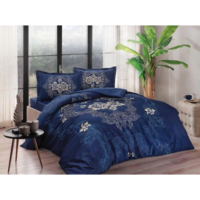 Çift Kişilik Saten Nev Takımı Florian Lacivert