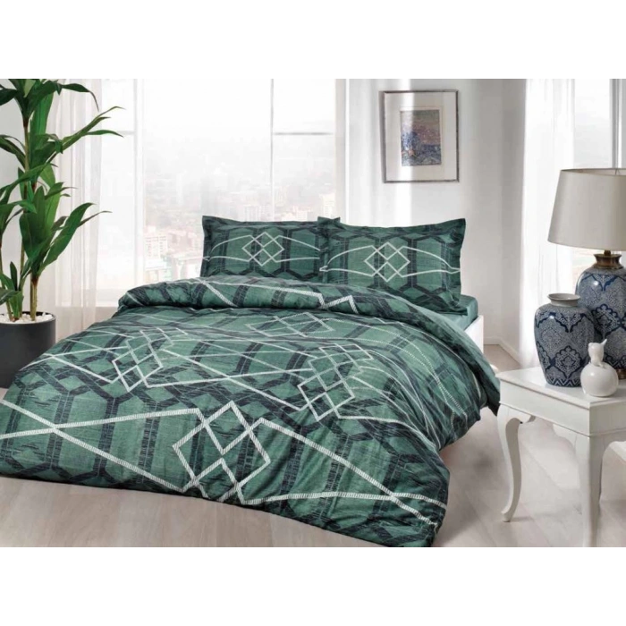 Çift Kişilik Saten Nev Takımı Nova Yeşil