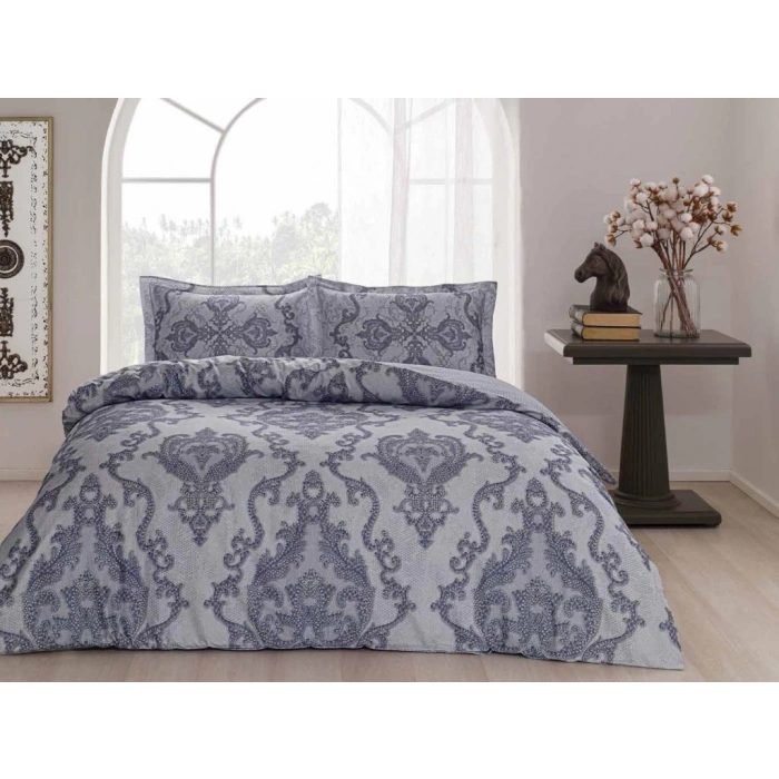 Çift Kişilik Saten Nev Takımı Selby Mor