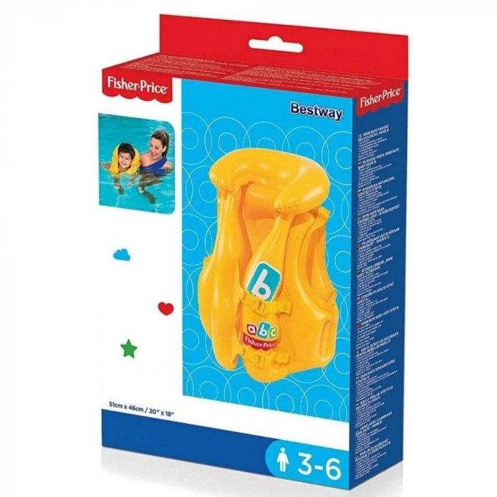 Fisher Price Can Yeleği 51x46 Cm Bestway  Yelek - 93515 (Lisinya)