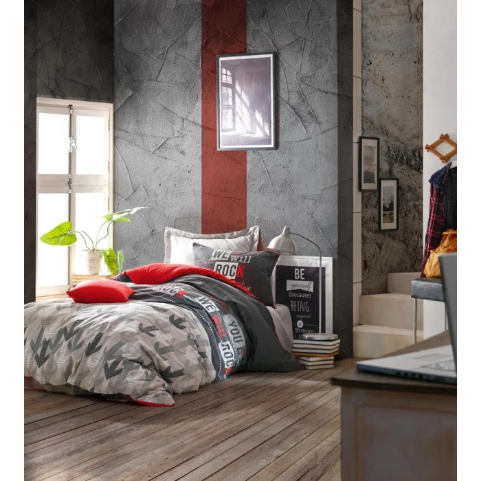 Genç Ranforce Nev Takımı Tek Kişilik Rock Kırmızı