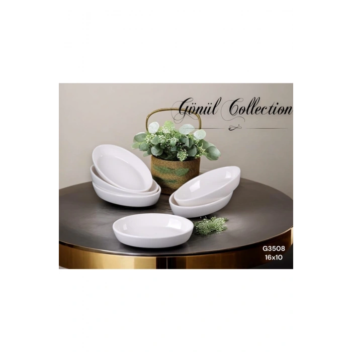 Gönül 3lü 16cm Kayık Tabak G3508