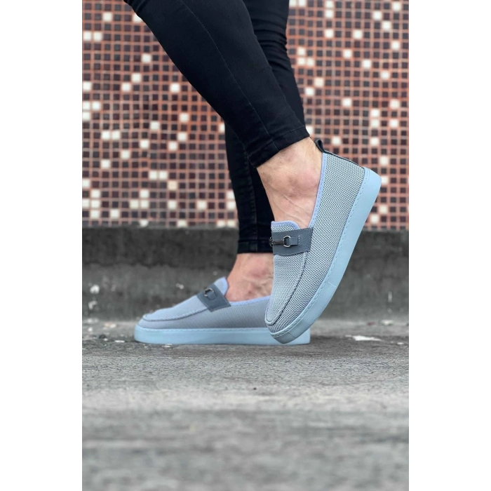 Gri Triko Babet Erkek Casual Ayakkabı