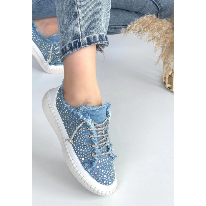 Guji Mavi Kot Bağcıklı Spor Ayakkabı