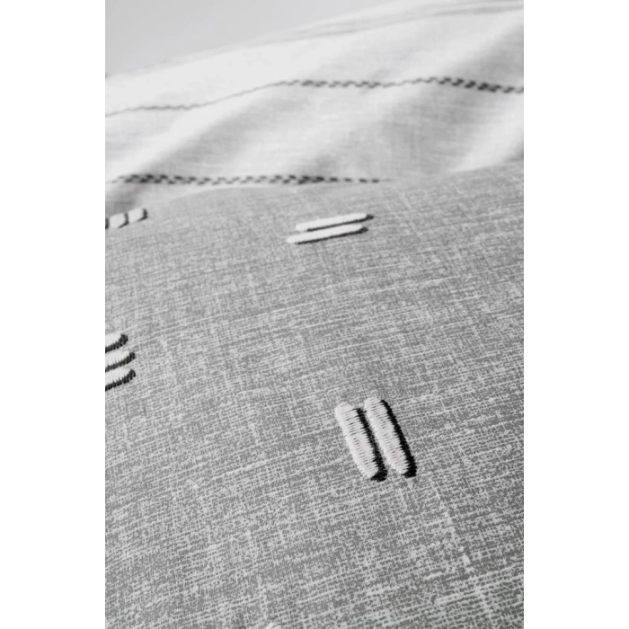 Klein Nakışlı Çift Kişilik Nev Takımı Patara Gri