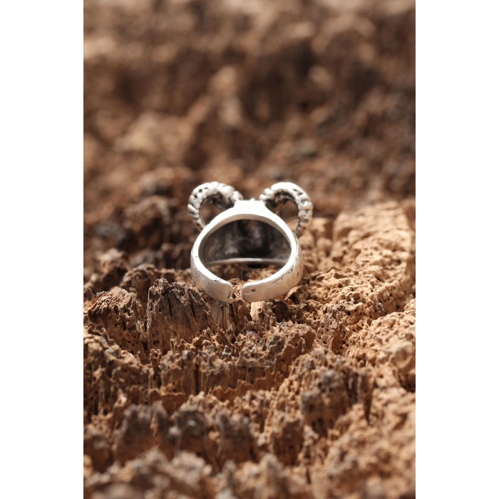 Koç Figürlü Ayarlanabilir Yüzük