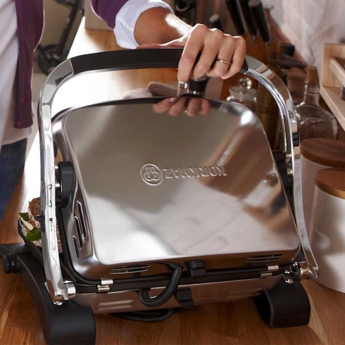 Korkmaz A328-05 Tostkolik Inox/Siyah Granit Tost Makinesi