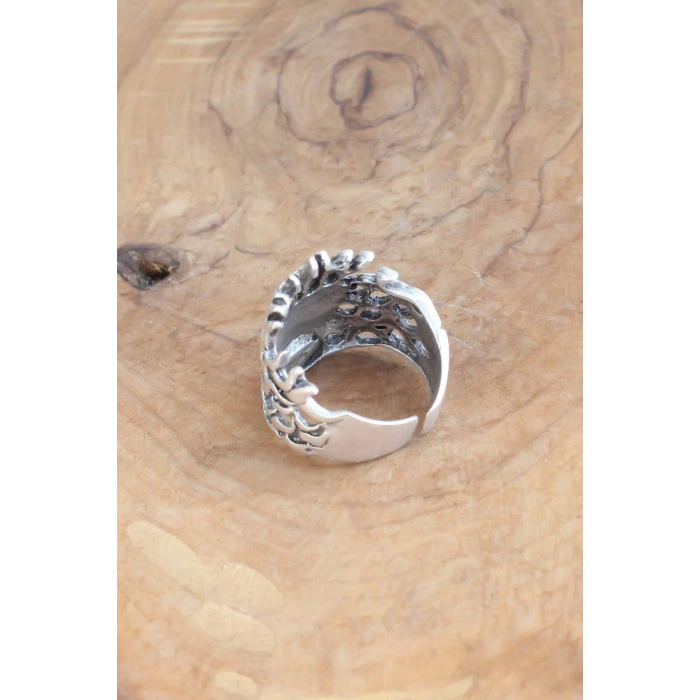 Kuru Kafa Model Ayarlanabilir Erkek Yüzük - Lisinya