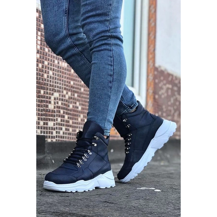 Lacivert Uzun Bağcıklı Postal Bot