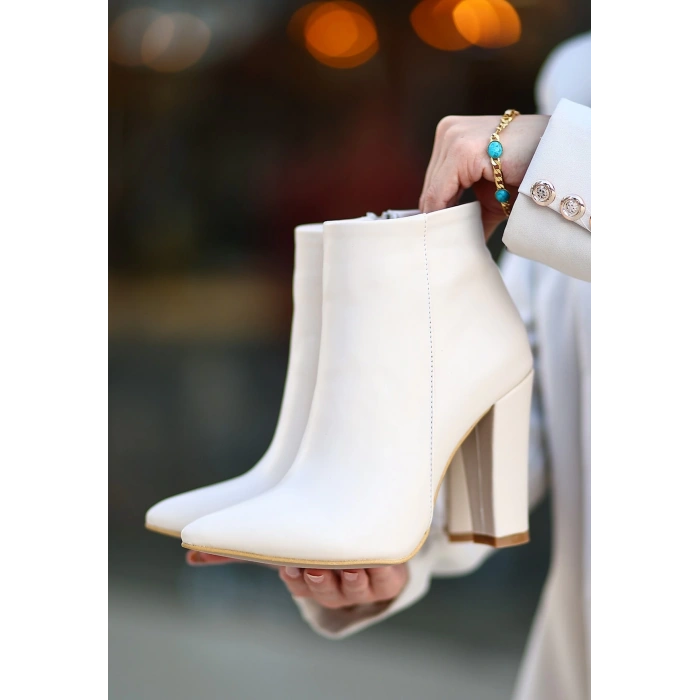 Loora Ten Cilt Topuklu Bot