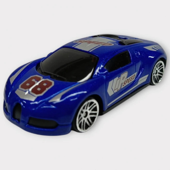 Metal Mini Arabalar  8 cm - Mavi - 2 (Lisinya)