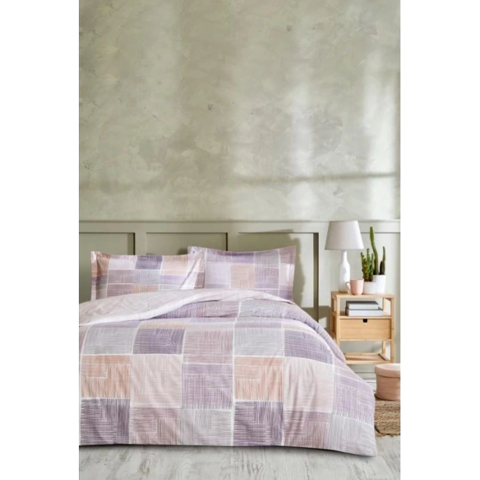 Özdilek Çift Kişilik Ranforce Nev Takımı Retalhos Pembe