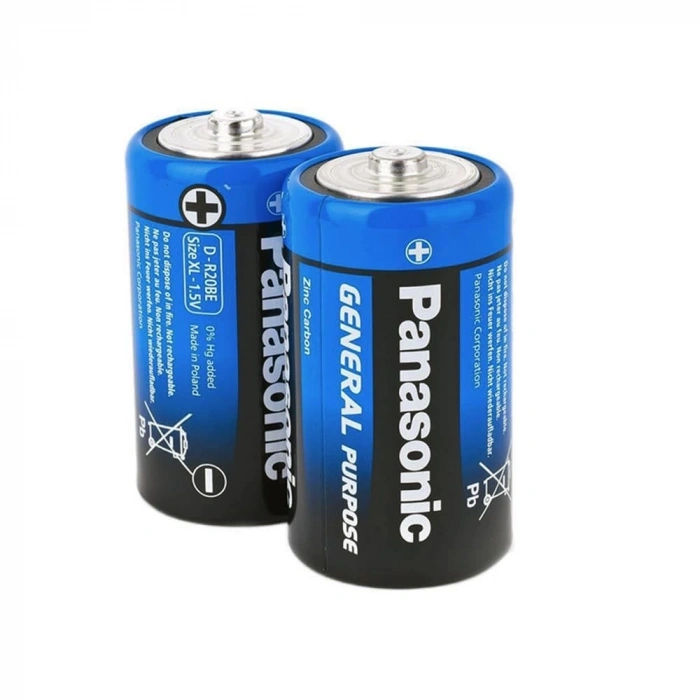 Panasonic R20 1.5V Büyük Pil 2li
