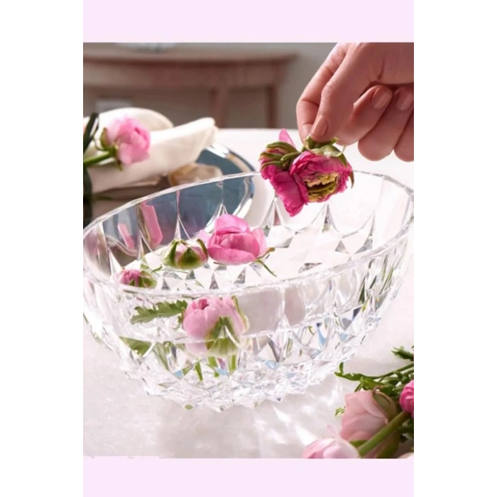 Paşabahçe Lavinia Oval 68236 Kristal Kase Gondol Model 1500cc