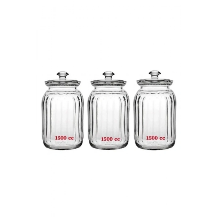 Paşabahçe Viva Cam Kavanoz 1500 Cc X 3 Adet ( 96394)