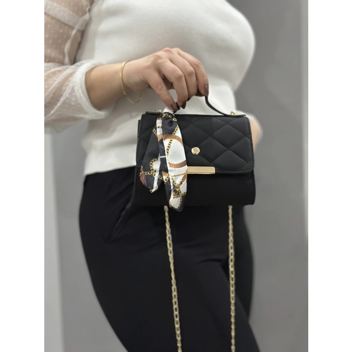 Siyah cilt zoje çanta