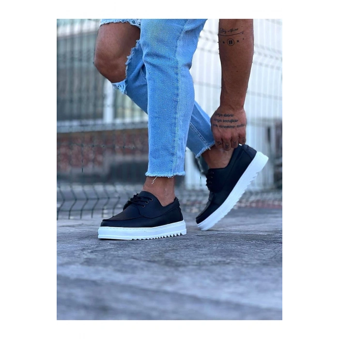 Siyah Erkek Saraclı Casual Ayakkabı