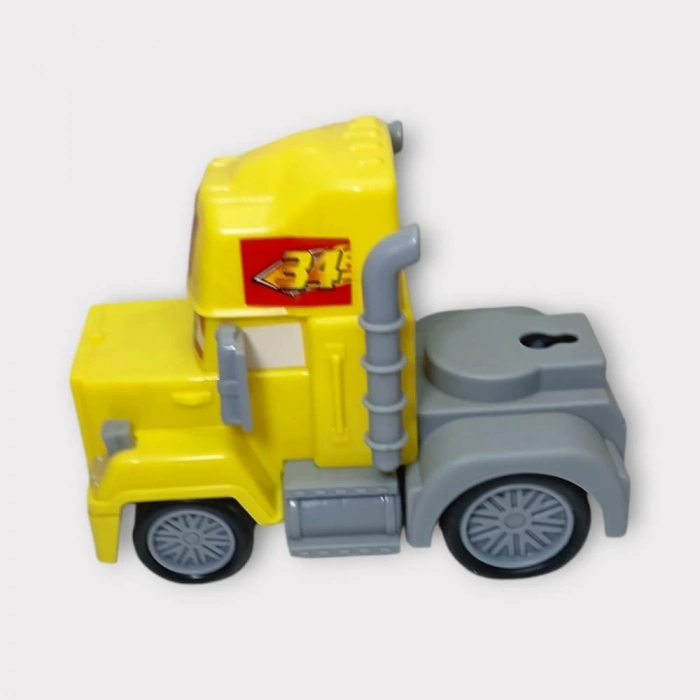 Sürtmeli Oyuncak Tır - Sarı  (Lisinya)