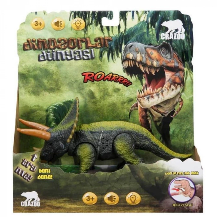Triceraptors Dinozor Işıklı Sesli - RS6171 (Lisinya)